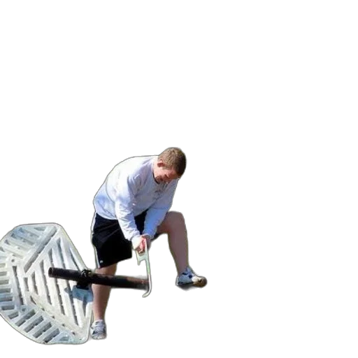 shoes, umbrella, weapon, furniture, 3d render, man, white, shirt transparent PNG cut-out
