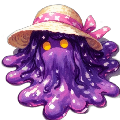 hat, creature, hair, crown, concept art, watercolor, pixel art, fantasy art transparent PNG cut-out