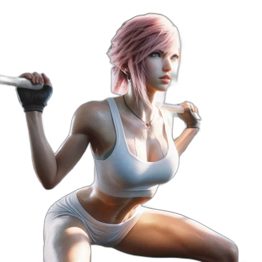 concept art, photorealistic, pixel art, 3d render, pastel, brightly, lit, gym transparent PNG cut-out