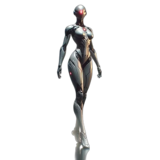 robot, dress, creature, weapon, concept art, 3d render, cyberpunk, pixel art transparent PNG cut-out