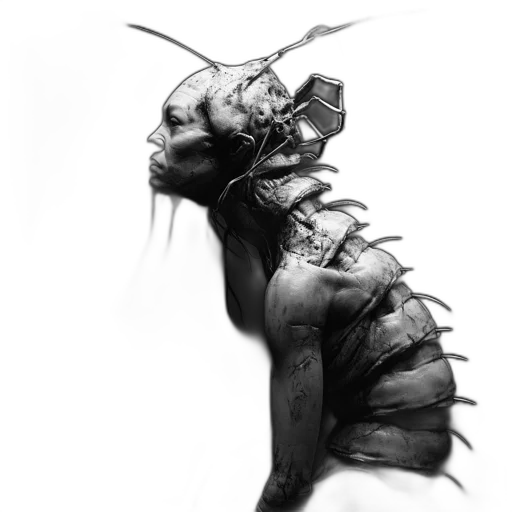 dragon, creature, animal, mask, concept art, fantasy art, cyberpunk, photorealistic transparent PNG cut-out