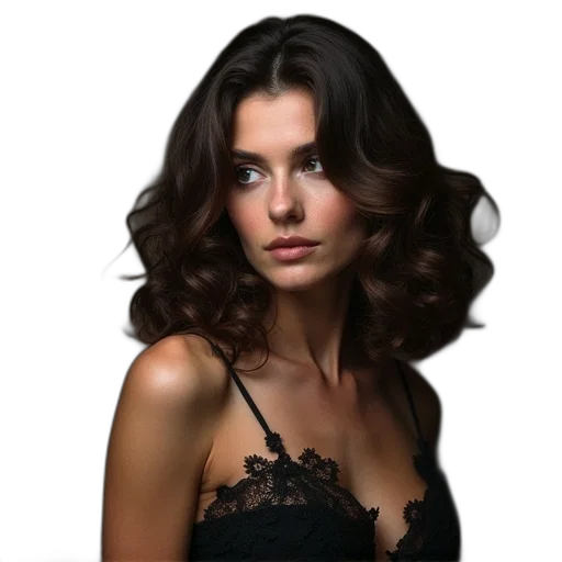 hair, dress, crown, face transparent PNG cut-out