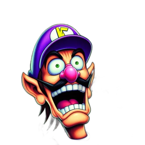 face, mask, creature, hat, 3d render, concept art, pixel art, cartoon transparent PNG cut-out