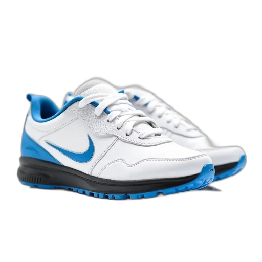 shoes, blue, pair, white, sneakers, accents, black, sole transparent PNG cut-out