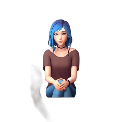 staff, face, jewelry, dress, 3d render, pixel art, concept art, fantasy art transparent PNG cut-out