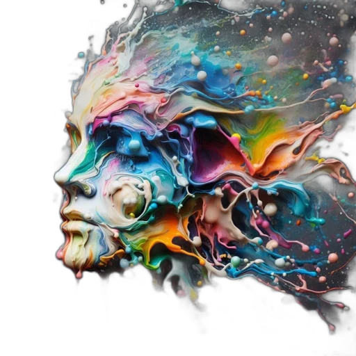 mask, face, crown, photorealistic, watercolor, concept art, fantasy art, outer space transparent PNG cut-out