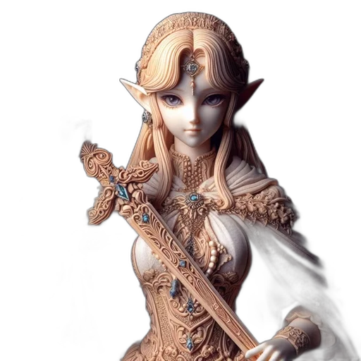 staff, fantasy art, concept art, 3d render, photorealistic, exquisitely, crafted, elven transparent PNG cut-out