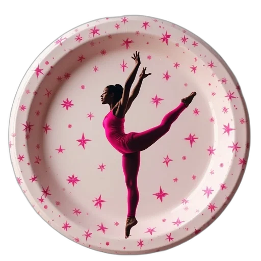 gymnastics, party, paper, plate transparent PNG cut-out