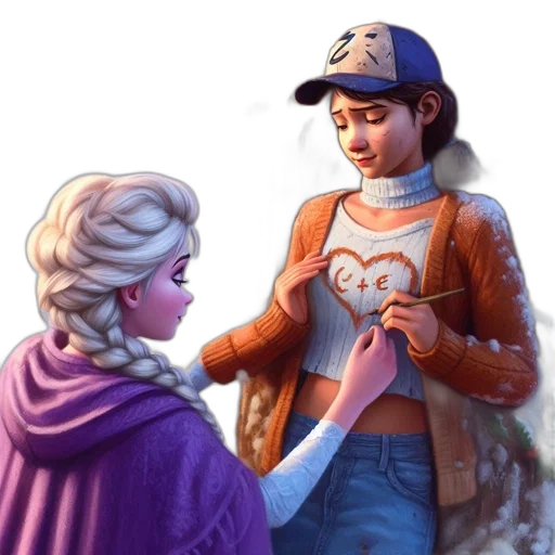 jewelry, staff, jacket, crown, concept art, fantasy art, comic book art, oil painting transparent PNG cut-out