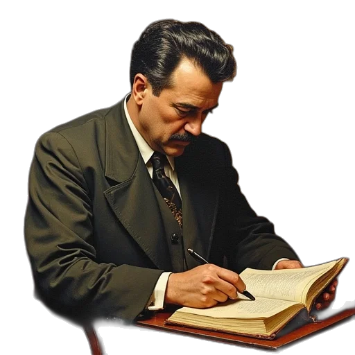 staff, jacket, face, weapon transparent PNG cut-out