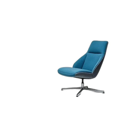 furniture, staff, 3d render, blue transparent PNG cut-out