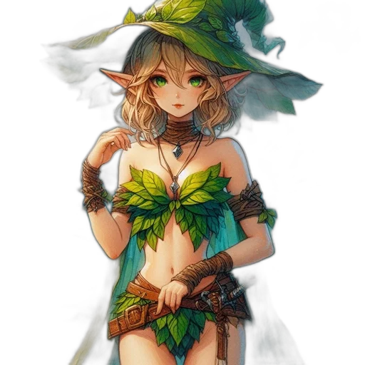 staff, dress, dragon, fantasy art, pixel art, concept art, watercolor, green transparent PNG cut-out