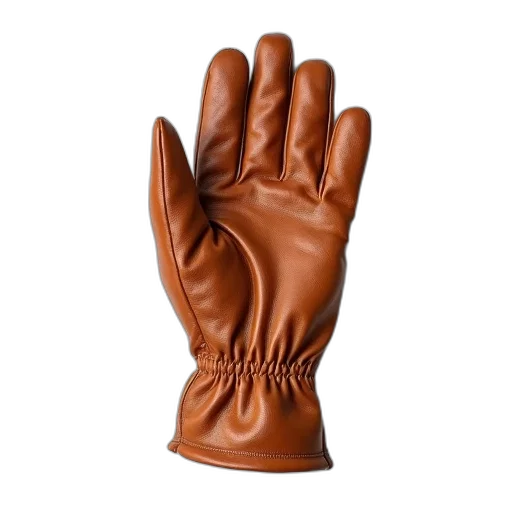 jewelry, furniture, 3d render, photorealistic, brown, leather, glove, displayed transparent PNG cut-out