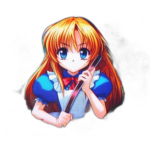 staff, jewelry, hair, face, anime, pixel art, vaporwave, 3d render transparent PNG cut-out
