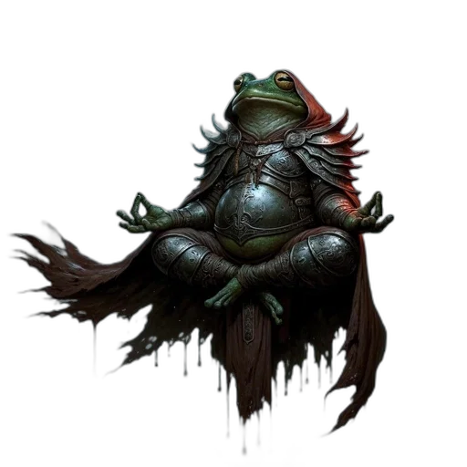 creature, dragon, animal, staff, concept art, fantasy art, pixel art, frog-like transparent PNG cut-out