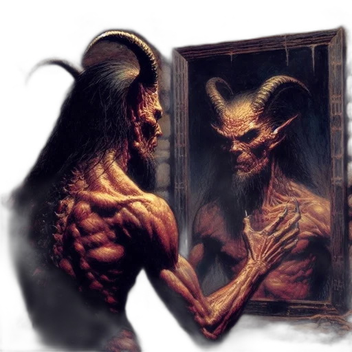 creature, mask, face, concept art, fantasy art, comic book art, photorealistic, intimidating transparent PNG cut-out