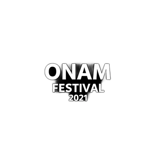 black, background, text, onam, festival, 2021, white, centered transparent PNG cut-out