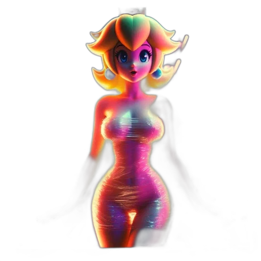dress, robot, jewelry, mask, 3d render, concept art, pixel art, vaporwave transparent PNG cut-out