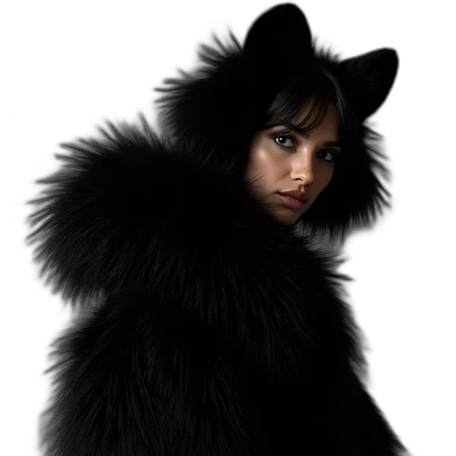 animal, hat, creature, jacket, photorealistic, fantasy art, concept art, 3d render transparent PNG cut-out
