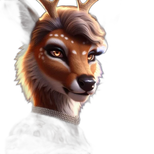 mask, animal, crown, staff, fantasy art, watercolor, concept art, photorealistic transparent PNG cut-out