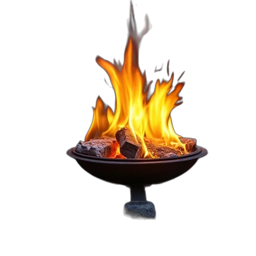 staff, 3d render, photorealistic, fire transparent PNG cut-out
