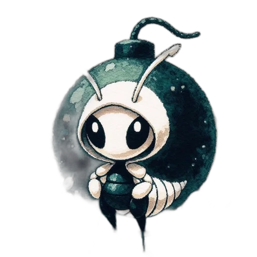 robot, creature, animal, staff, concept art, pixel art, fantasy art, watercolor transparent PNG cut-out