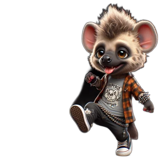 jacket, animal, concept art, 3d render, cartoon, animated, mouse-human, hybrid transparent PNG cut-out
