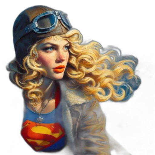 face, comic book art, concept art, fantasy art, photorealistic, woman, blonde, hair transparent PNG cut-out