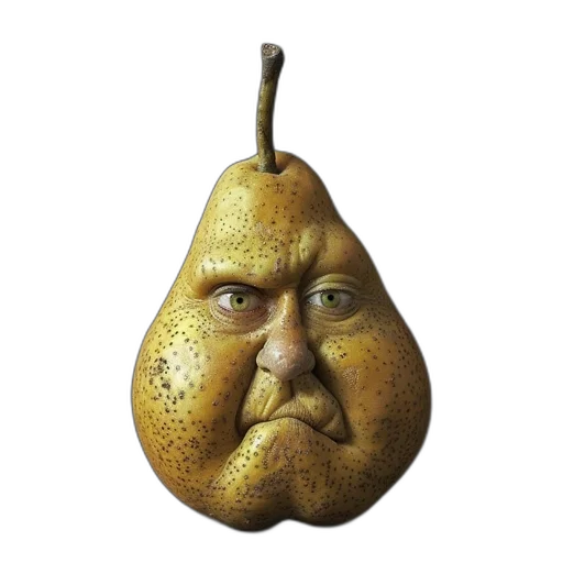 face, mask, crown, staff, photorealistic, 3d render, concept art, pear transparent PNG cut-out