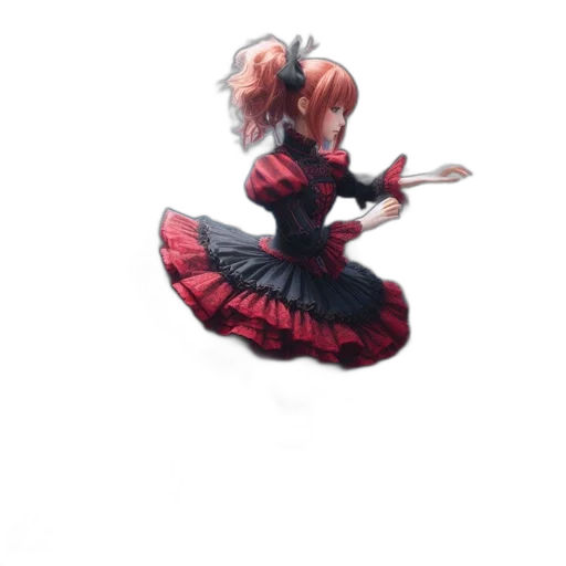 staff, dress, weapon, umbrella, pixel art, concept art, anime, fantasy art transparent PNG cut-out
