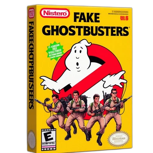 concept art, pixel art, mock, nintendo, nes, game, box, features transparent PNG cut-out