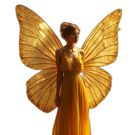 dress, crown, staff, jewelry transparent PNG cut-out