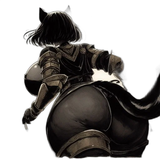 animal, concept art, fantasy art, comic book art, photorealistic, female, character, cat transparent PNG cut-out