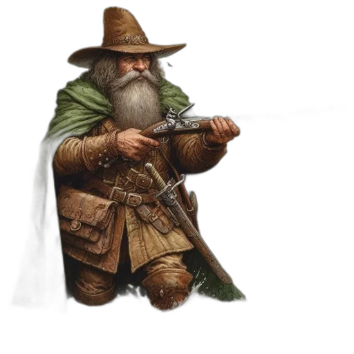 staff, weapon, hat, fantasy art, concept art, pixel art, photorealistic, rugged transparent PNG cut-out