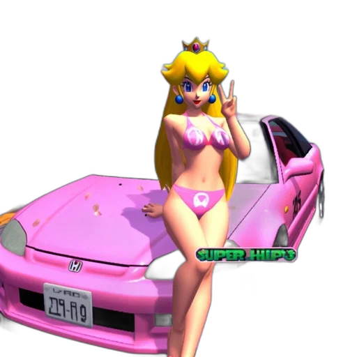 car, weapon, dress, vaporwave, 3d render, concept art, pixel art, pastel transparent PNG cut-out