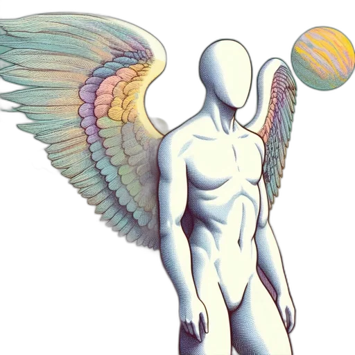 creature, robot, concept art, fantasy art, vaporwave, pixel art, outer space, pastel transparent PNG cut-out