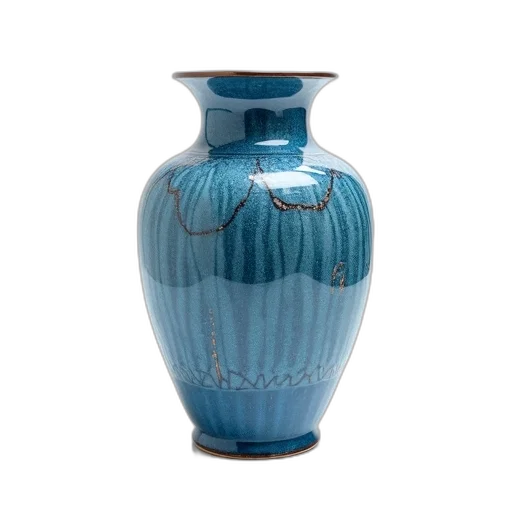bottle, photorealistic, 3d render, blue, ceramic, vase, intricate, patterns transparent PNG cut-out