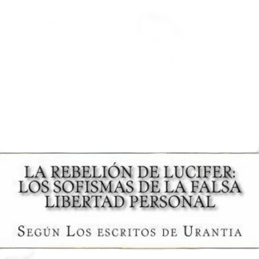 image, book, cover, titled, rebelión, lucifer, los, sofismas transparent PNG cut-out