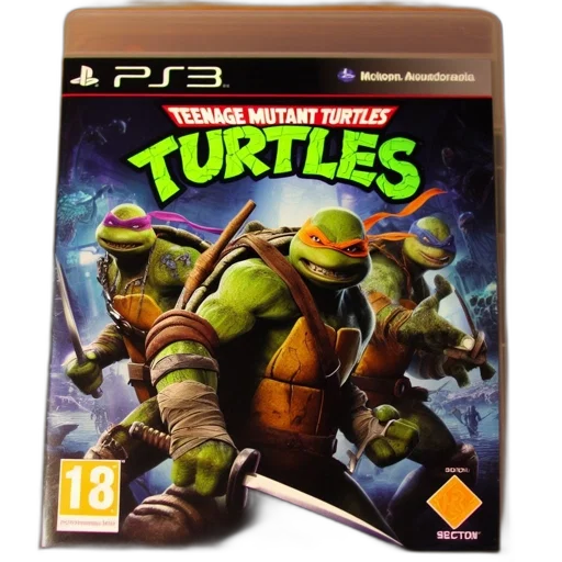 cover, art, teenage, mutant, turtles, ps3, game, shows transparent PNG cut-out