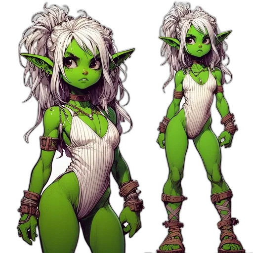 creature, staff, concept art, fantasy art, pixel art, comic book art, green, neon transparent PNG cut-out