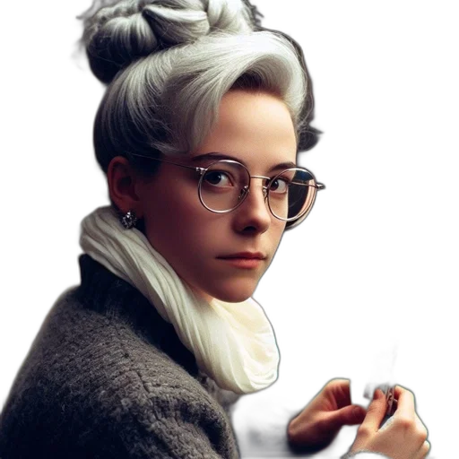 jacket, staff, face, hair, photorealistic, concept art, fantasy art, comic book art transparent PNG cut-out