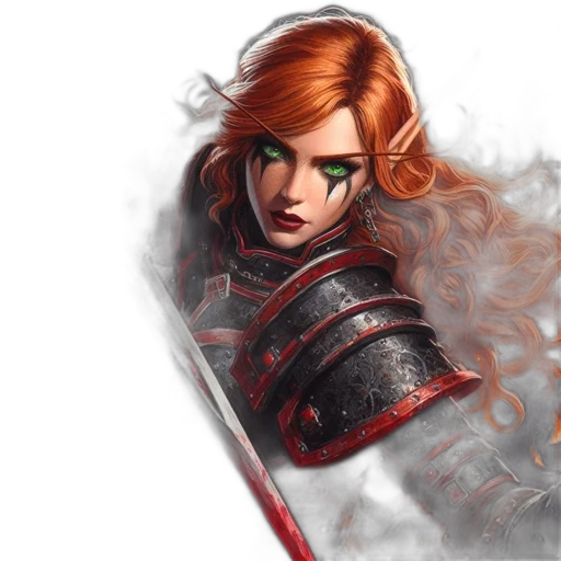 sword, weapon, fantasy art, concept art, comic book art, photorealistic, fire, red transparent PNG cut-out