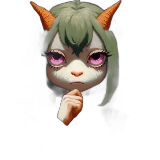 mask, staff, face, creature, concept art, pixel art, anime, fantasy art transparent PNG cut-out