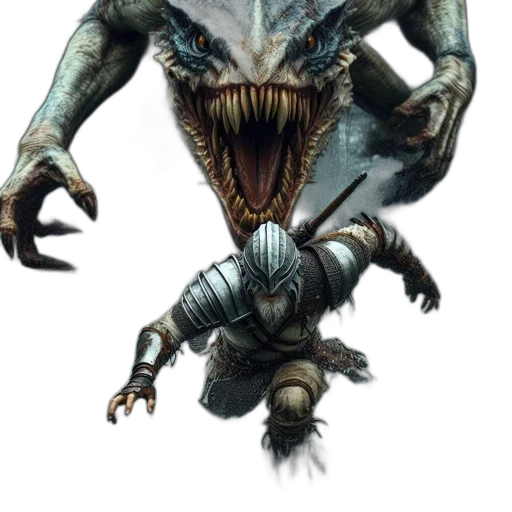 dragon, creature, mask, face, concept art, fantasy art, 3d render, warrior transparent PNG cut-out