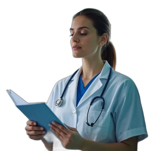 staff, cover, book, nurse transparent PNG cut-out