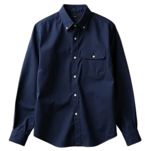 jacket, blue, navy, contrast, poplin, shirt transparent PNG cut-out