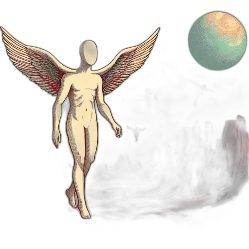 creature, concept art, fantasy art, pixel art, watercolor, outer space, fire, fog transparent PNG cut-out