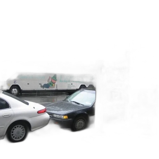 car, 3d render, concept art, photorealistic, two, buses, word, leprechaun transparent PNG cut-out