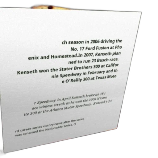 text-heavy, image, white, background, discussing, racing, season, 2006 transparent PNG cut-out