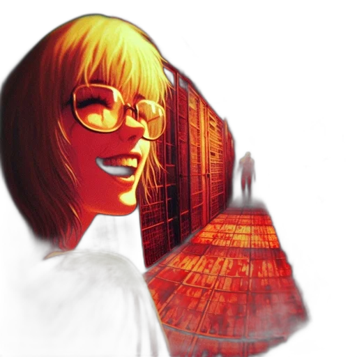 face, robot, staff, 3d render, photorealistic, anime, pixel art, warmly transparent PNG cut-out
